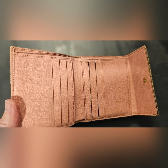 Gucci Medium Eclipse Canvas Leather Wallet Vintage with COA - Picture 3 of 6